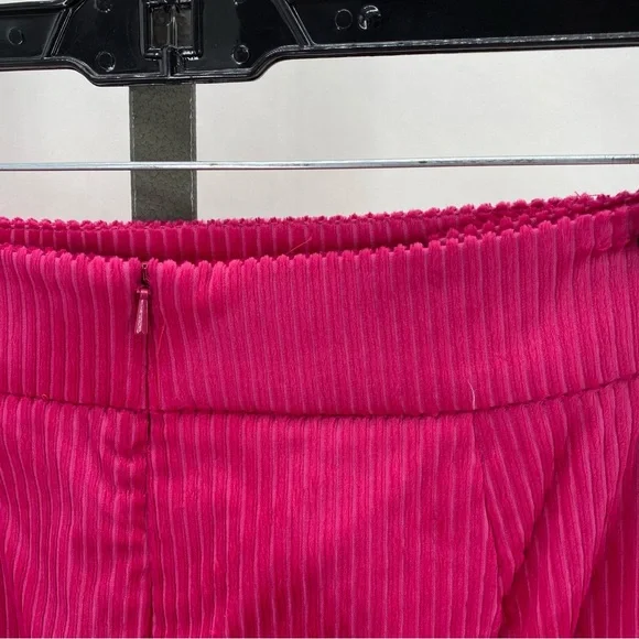 Veronica Beard magenta corduroy skirt